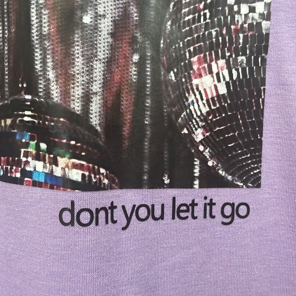 Taylor Swift small purple Enchanted tee shirt with disco balls - Picture 6 of 6